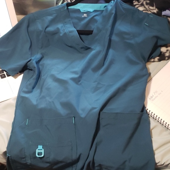 Carhartt cross flex womens scrub top - Picture 2 of 4
